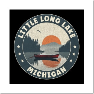 Little Long Lake Michigan Sunset Posters and Art